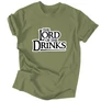 Lord of the Drinks férfi póló (Military)