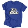 Lord of the Drinks férfi póló (Királykék)