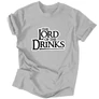 Lord of the Drinks férfi póló (Szörke)