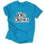 Lord of the Drinks férfi póló (Türkiz)