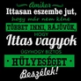 Ittas vagyok női póló (fekete)