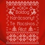 Boldog Karácsonyt Te Mocskos Állat férfi póló (B_piros)