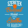 Szeretek borral főzni póló (B_Fekete)