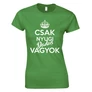 Csak nyugi dadus vagyok női póló (Zöld)