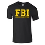 Faszom bánja igyunk FBI férfi póló (fekete)