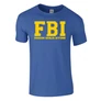 Faszom bánja igyunk FBI férfi póló (királykék)