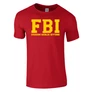 Faszom bánja igyunk FBI férfi póló (piros)