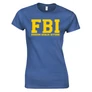 Faszom bánja igyunk FBI női póló (királykék)