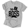 Boss férfi póló (Szürke)