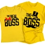 Boss&Real Boss páros póló (Citrom)