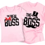 Boss&Real Boss páros póló (Világosrózsaszín)