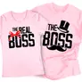 Kép 6/7 - Boss&Real Boss páros póló (Világosrózsaszín)
