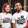 Kép 2/7 - Boss&Real Boss páros póló (B_Fehér)