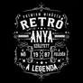 Retró anya póló (B_fekete)