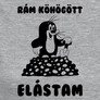 Rám köhögött elástam póló (szürke)