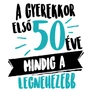 A gyerekkor első 50 éve női póló (Fehér)