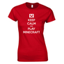 Kép 7/8 - Keep calm MC női póló (Piros)