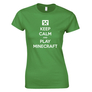 Kép 6/8 - Keep calm MC női póló (Zöld)