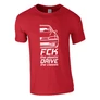 FCK the plastic Peugeot póló (Piros)