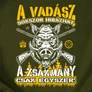 A vadász sokszor hibázhat férfi póló (borító)