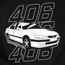 Pug 406 póló (B_fekete)