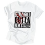Straight outta Elm street - férfi póló (Fehér)