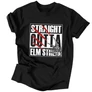 Straight outta Elm street - férfi póló (Fekete)