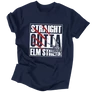 Straight outta Elm street - férfi póló (Sötétkék)
