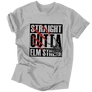 Straight outta Elm street - férfi póló (Szürke)