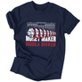 Kép 3/3 - Money maker férfi póló (Sötétkék)