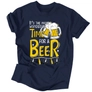 Kép 3/6 - Time for a Beer férfi póló (sötétkék)