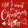 Kép 2/10 - All I want karácsonyi páros póló szett Férfi fekete