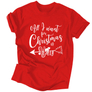 Kép 10/16 - All I want karácsonyi páros póló (férfi piros)