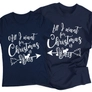 Kép 10/10 - All I want karácsonyi páros póló szett (sötétkék)