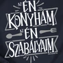 Az én konyhám női póló előnézeti kép (Sötétkék)