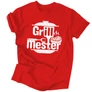 Grillmester férfi póló (Piros)