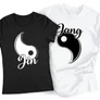 Jin-Jang páros póló szett (női fekete