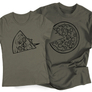 Kép 4/8 - Pizza Love páros póló szett (női sötétszürke, férfi sötétszürke)