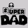 Super Dad férfi póló (B_szürke)