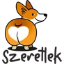 Szeretlek fém bögre