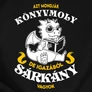 Azt mondják könyvmoly vagyok  póló (B_Fekete)