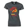 Pizza női póló (Grafit)