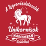 A legvarázslatosabb unikornisok női póló (B_piros)