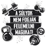 Edzés - A súlyok Férfi póló (Fehér)