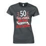 50 éves vagyok női póló (Grafit)