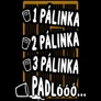 Pálinka-padló férfi póló (B_Fekete)