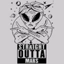 Straight Outta Mars férfi póló (szürke)