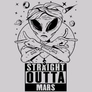Kép 2/8 - Straight Outta Mars férfi póló (szürke)