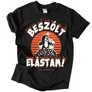 Kisvakond - Beszólt, Elástam férfi póló (fekete)