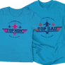 TOP DAD - TOP MOM páros szett (türkiz)